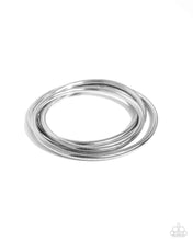 Load image into Gallery viewer, Stacked Severity Silver Bracelet