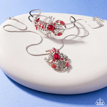 Load image into Gallery viewer, Lobster Landmark Red Necklace