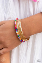 Load image into Gallery viewer, Multicolored Medley Gold Bangles
