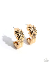 Load image into Gallery viewer, Honor Bound Gold Hoop Earrings