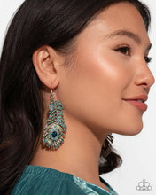 Load image into Gallery viewer, Prized Peacock Green Earrings