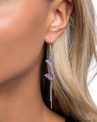 Aerial Affection Purple Earrings