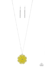 Load image into Gallery viewer, Spin Your PINWHEELS Yellow Necklace