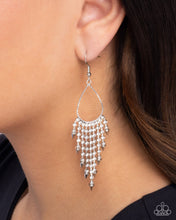 Load image into Gallery viewer, Sharp Streaming White Earrings