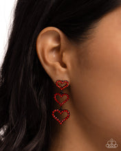 Load image into Gallery viewer, Sweetheart Succession Red Post Earrings