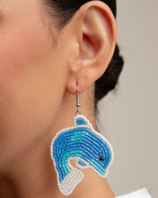 Load image into Gallery viewer, Dynamic Dolphin Seed Bead Blue