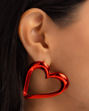 Admirable Acclaim Red Post Earrings