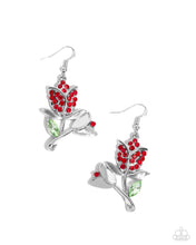 Load image into Gallery viewer, Tulip Tradition Red Earring