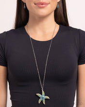 Load image into Gallery viewer, Starfish Staycation Blue Necklace