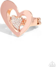 Load image into Gallery viewer, Abstract Amor Copper Skinny Band Ring