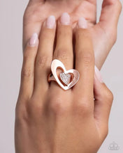Load image into Gallery viewer, Abstract Amor Copper Skinny Band Ring