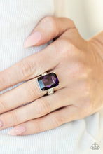Load image into Gallery viewer, Bring Down the POWERHOUSE Purple Skinny Band Ring