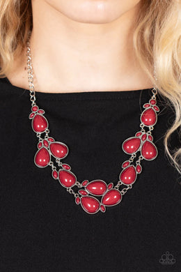 Botanical Banquet Red Necklace