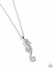 Load image into Gallery viewer, Sparkling Seahorse Silver Necklace