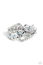 Load image into Gallery viewer, Captivating Corsage Blue Skinny Band Ring