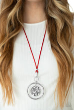 Load image into Gallery viewer, Cord-inated Effort Red Necklace