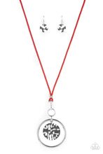 Load image into Gallery viewer, Cord-inated Effort Red Necklace