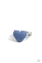 Load image into Gallery viewer, Denim Daydream Blue Skinny Band Ring