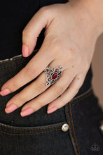 Load image into Gallery viewer, DEW Your Thing Red Skinny Band Ring