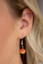 Load image into Gallery viewer, Tasseled Tranquility Orange Necklace