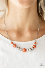 Load image into Gallery viewer, The Big Leaguer Orange Necklace