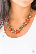 Load image into Gallery viewer, The Grit Crowd Orange Necklace