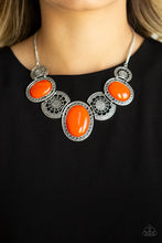Load image into Gallery viewer, The Medallion-aire Orange Necklace