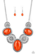 Load image into Gallery viewer, The Medallion-aire Orange Necklace