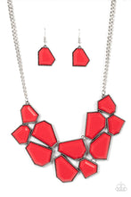 Load image into Gallery viewer, Double Defaced Red Necklace