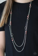 Load image into Gallery viewer, The New Girl in Town Orange Necklace