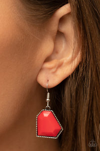 Double Defaced Red Necklace