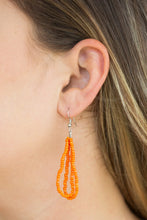 Load image into Gallery viewer, The Show Must Congo On Orange Seed Bead Necklace