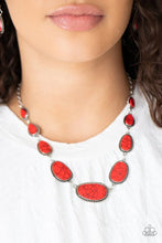 Load image into Gallery viewer, Elemental Eden Red Necklace