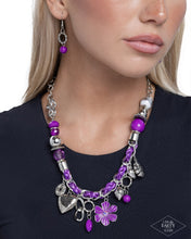 Load image into Gallery viewer, Charmed, I Am Sure Purple Necklace