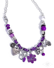 Load image into Gallery viewer, Charmed, I Am Sure Purple Necklace
