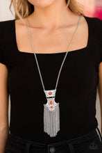 Load image into Gallery viewer, Totem Tassel Orange Necklace
