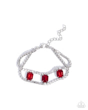 Load image into Gallery viewer, Embedded Elegance Red Bracelet