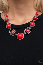 Load image into Gallery viewer, Eye of the Bead Holder Red Necklace