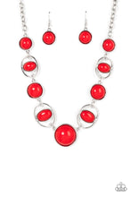 Load image into Gallery viewer, Eye of the Bead Holder Red Necklace