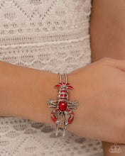 Load image into Gallery viewer, Lobster Lesson Red Cuff