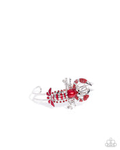 Load image into Gallery viewer, Lobster Lesson Red Cuff