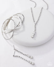 Load image into Gallery viewer, Bridal Shower Stack White Bracelet