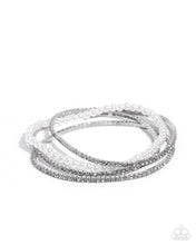Load image into Gallery viewer, Bridal Shower Stack White Bracelet
