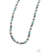 Load image into Gallery viewer, Southwestern Story Blue Necklace