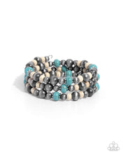 Load image into Gallery viewer, Southwestern Story Blue Necklace