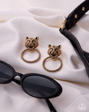 Load image into Gallery viewer, Tangible Tiger Gold Post Earrings