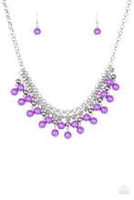 Load image into Gallery viewer, Friday Night Fringe Purple Necklace
