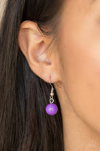 Load image into Gallery viewer, Friday Night Fringe Purple Necklace