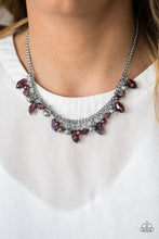 Load image into Gallery viewer, Glammed If I do, Glammed If I Don't Purple Necklace