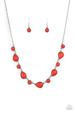 Load image into Gallery viewer, Heavenly Teardrops Red Necklace